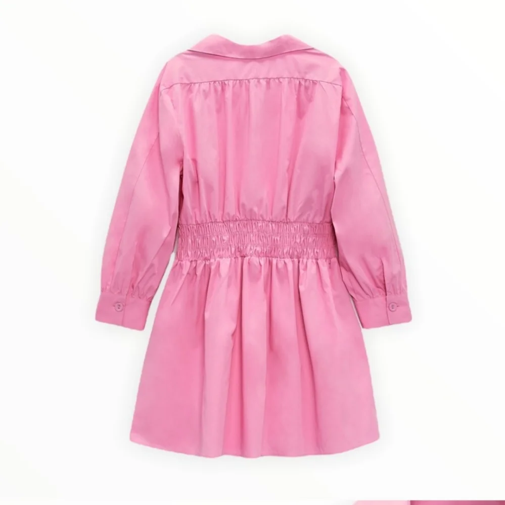 Zara * Pink Mini Poplin Dress  Size XS